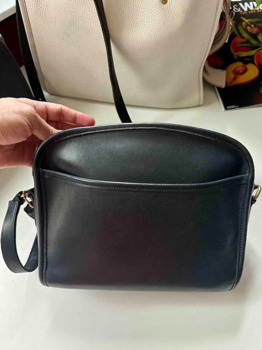 Vintage COACH Metropolis #9087 Hungary Shoulder Bag CrossbodyLongStrap LikeNew